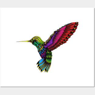 Ornate Hummingbird Posters and Art